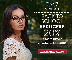 Campanie de reduceri Back to school - 20% Reducere la Ramele de Ochelari