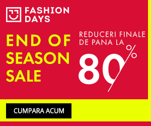 Campanie de reduceri Pana la 80% reducere in End Of Season Sale