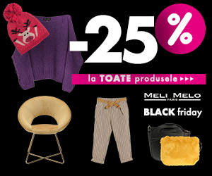 Campanie de reduceri Start Black Friday Meli Melo - 25%!!!!